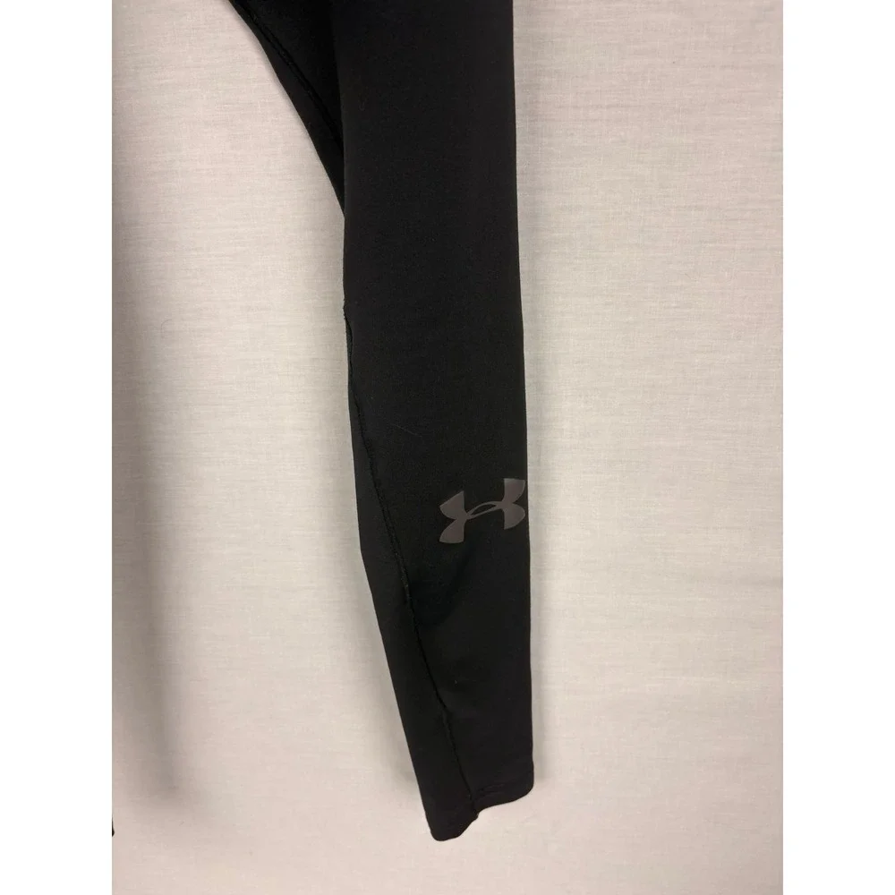 Under Armour Boys ColdGear Compression Leggings Black Tights Large‎